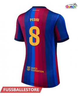 Günstige Barcelona Pedri Gonzalez #8 Heimtrikot Damen 2026-27 Kurzarm